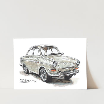 Volkswagen Type 3 Notchback Car Art Print