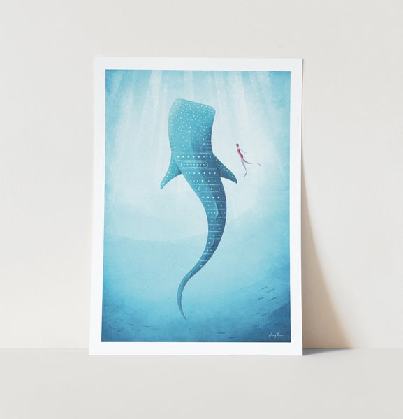 Whale Shark Art Poster