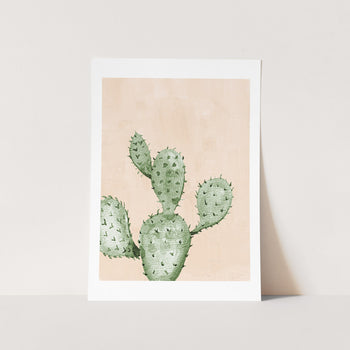 Watercolor Cactus 3 Art Print