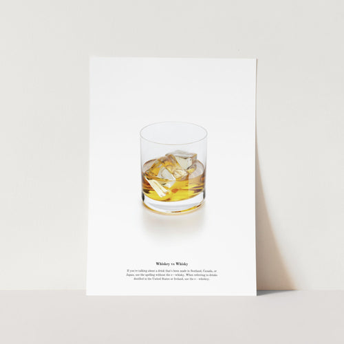 Whiskey vs Whisky Art Print