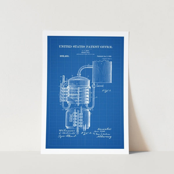 Whisky Still Patent Art Print