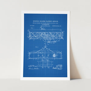 Wright Brothers Flying Machine Patent Art Print