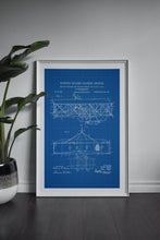 Load image into Gallery viewer, Wright Brothers Flying Machine Patent Art Print white frame