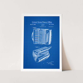 Accordion Patent Art Print
