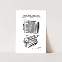 Load image into Gallery viewer, Accordion Patent Art Print