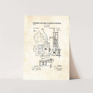Alarm Clock Patent Art Print
