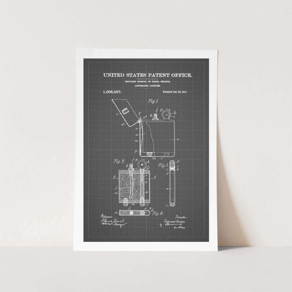Automatic Lighter Patent Art Print