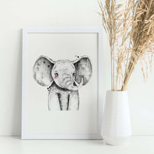 Load image into Gallery viewer, Safari Baby Elephant Art Print