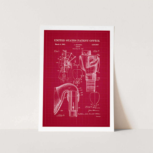 Bagpipe Patent Art Print