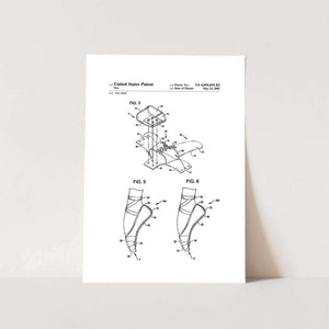 Ballet Toe Shoe Patent Art Print