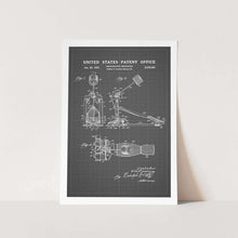 Load image into Gallery viewer, Bass Drum Pedal Patent Art Print