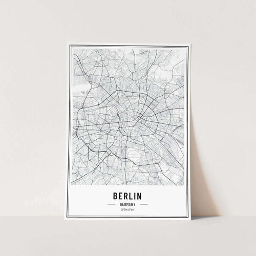 Berlin Germany Map Art Print