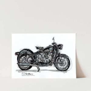 BMW R500 1960 Motorbike Art Print