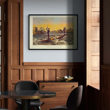 Load image into Gallery viewer, Zanjueelah The Boatman of the Rapids Victoria Falls Art Print