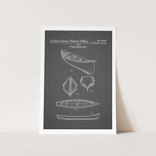Load image into Gallery viewer, Canoe Patent Art Print