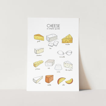 Cheese Simple Guide Art Print