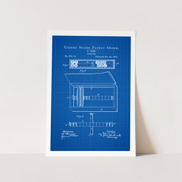 Cigar Box Patent Art Print