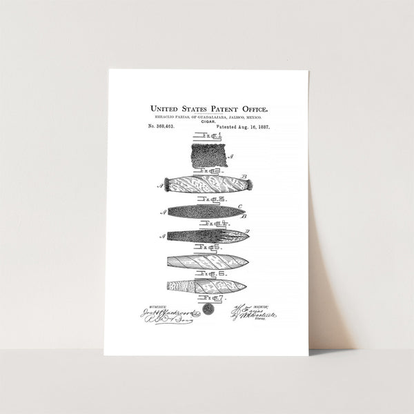 Cigar Patent Art Print