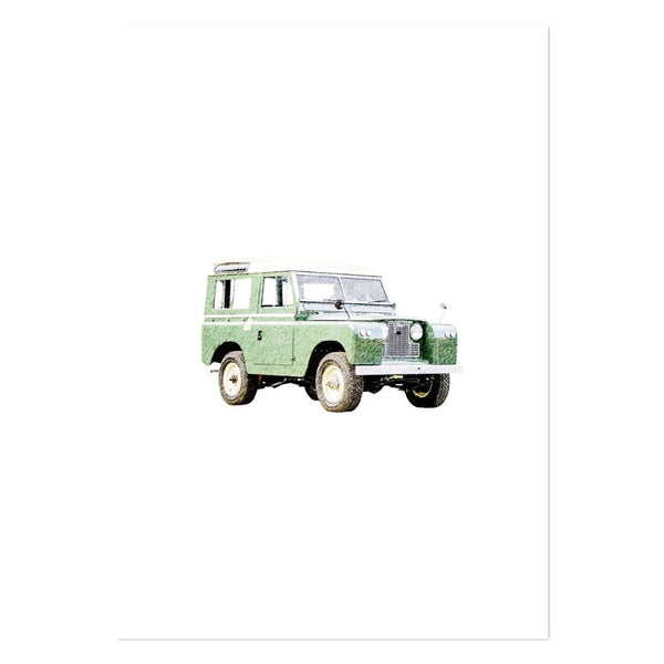 Classic Land Rover Defender Art Print