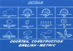 Cocktail Construction Chart Art Print