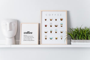 Coffee Noun Art Print