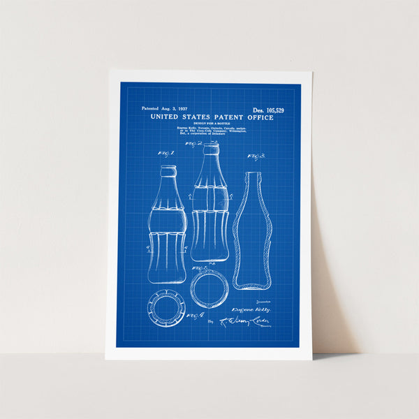 Coke Bottle Patent Art Print