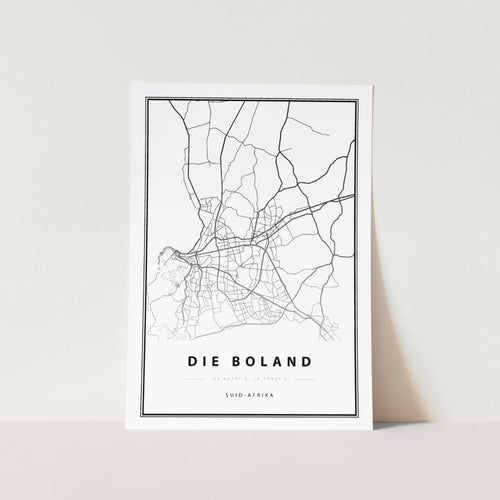 Die Boland Map Art Print