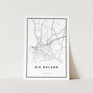 Die Boland Map Art Print
