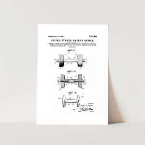 Dumb Bell Patent Art Print