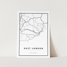 Load image into Gallery viewer, East London Map Art Print