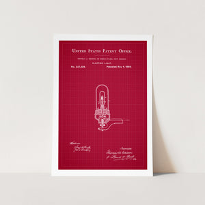 Thomas Edison Electric Light Patent Art Print