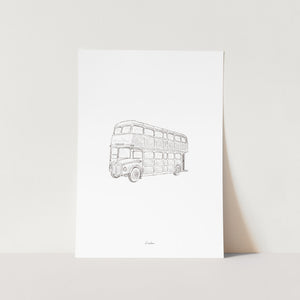 England London Bus Travel Art Print