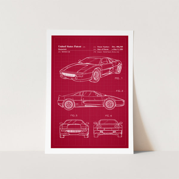 Ferrari 360 Patent Art Print
