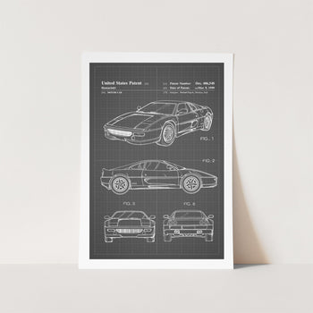 Ferrari 360 Patent Art Print
