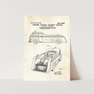 Fire Truck Patent Art Print