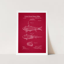 Load image into Gallery viewer, Fishing Bait Patent Art Print
