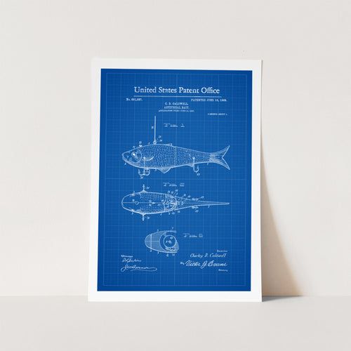 Fishing Bait Patent Art Print