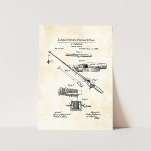 Fishing Tackle Patent Art Print