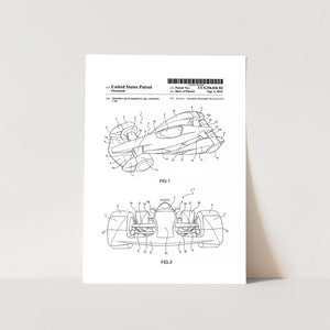 Formula One Racing Car Patent Art Print