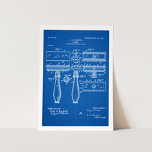 Load image into Gallery viewer, Gillette Razor Patent Art Print