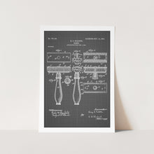 Load image into Gallery viewer, Gillette Razor Patent Art Print