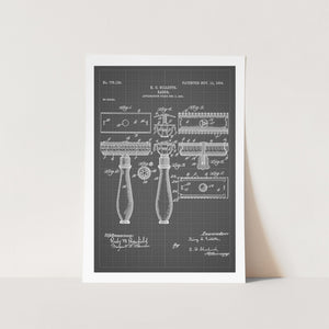 Gillette Razor Patent Art Print