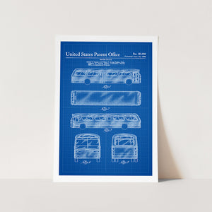 Motor Coach Patent Art Print