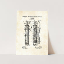 Load image into Gallery viewer, Golf Caddy Bag Patent Art Print
