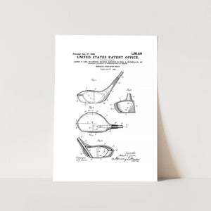 Golf Club Head Patent Art Print