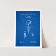Load image into Gallery viewer, Golf Tee Patent Art Print