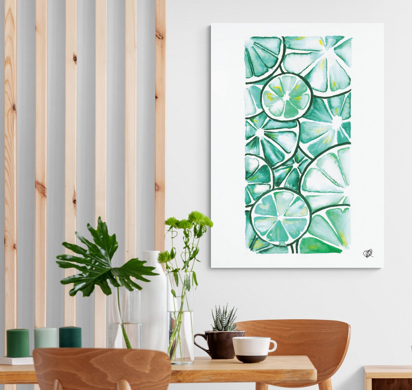 Limes by Jenna Art Print