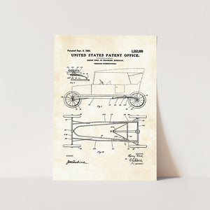 Henry Ford Automobile 1925 Patent Art Print