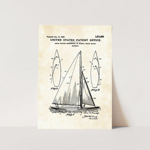 Herreshoff Sailboat Patent Art Print