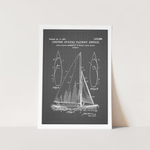 Load image into Gallery viewer, Herreshoff Sailboat Patent Art Print